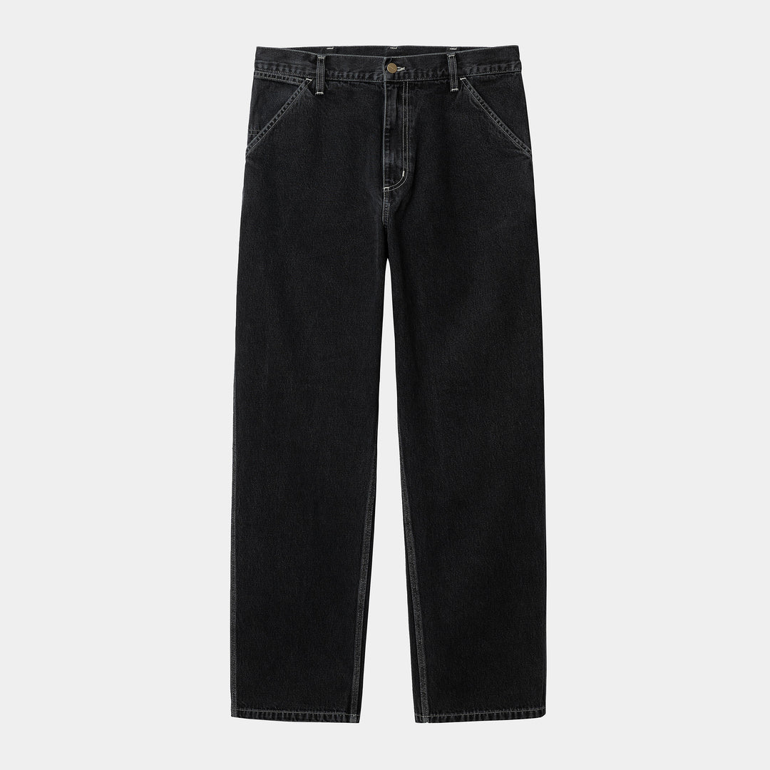 Simple Pant Black Heavy Stone Wash