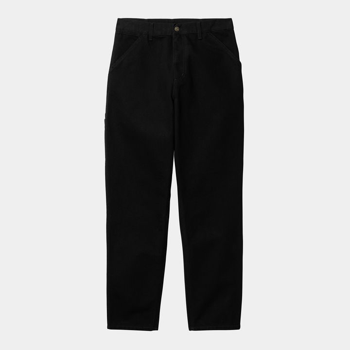 Single Knee Pant Black Rinsed