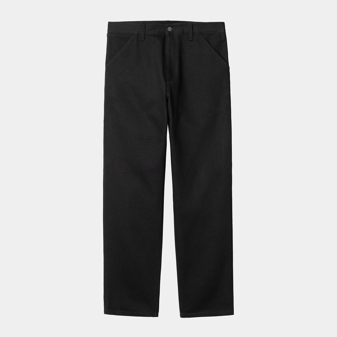 Single Knee Pant Black Rinsed