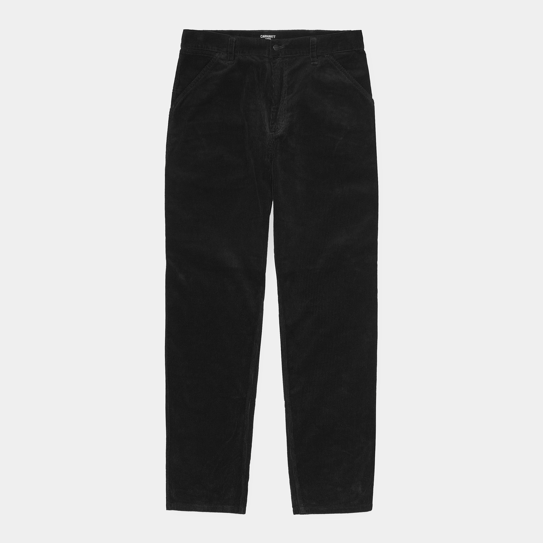 Single Knee Pant Black Rinsed