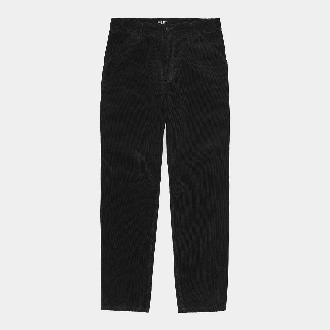 Single Knee Pant Black Rinsed