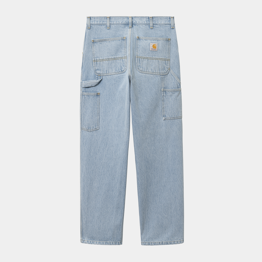 Single Knee Pant Blue Heavy Stone Bleached - The Road 1380