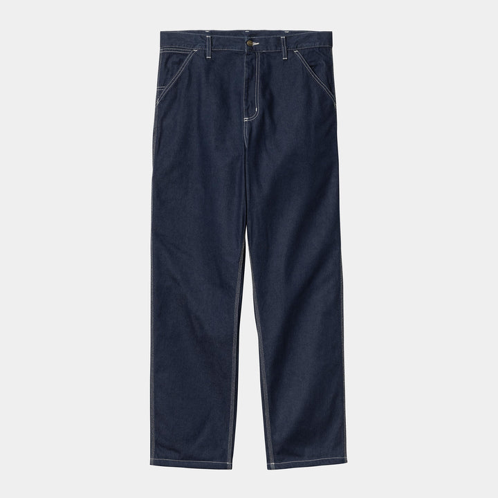 Single Knee Pant Blue Rinsed