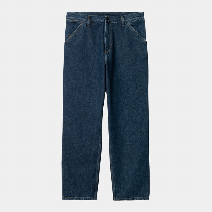 Single Knee Pant Blue Stone Washed