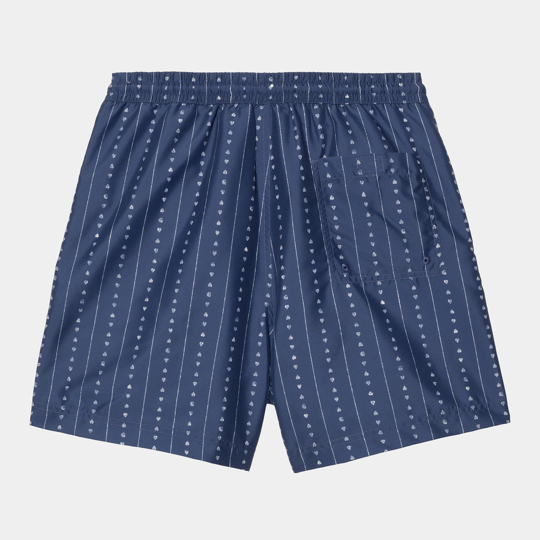 Slater Swim Trunks Heart C Pinstripe, Ink / Natural