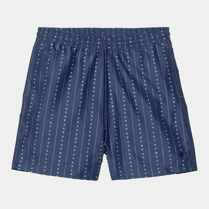Slater Swim Trunks Heart C Pinstripe, Ink / Natural