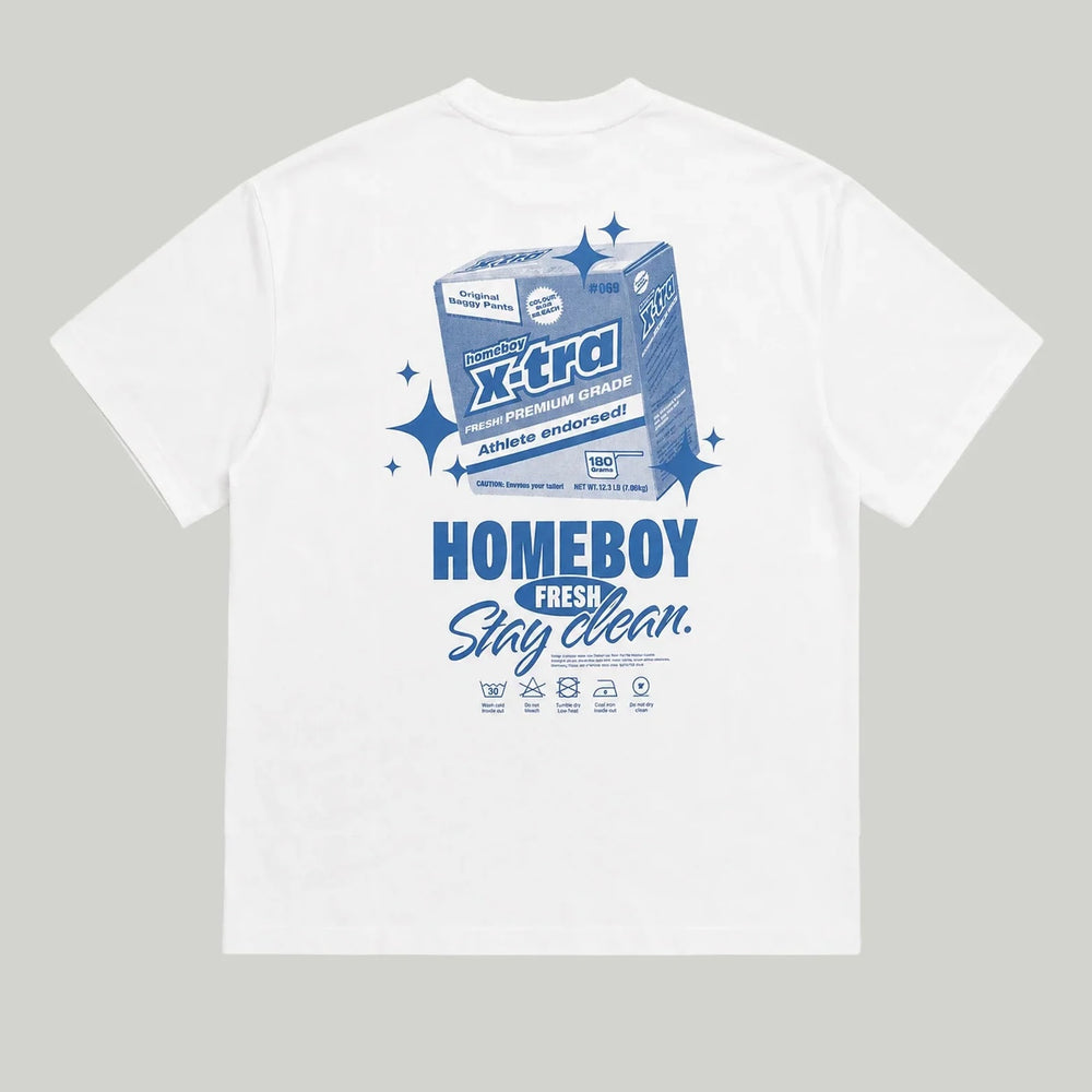 Stay Clean Tee White - The Road 1380