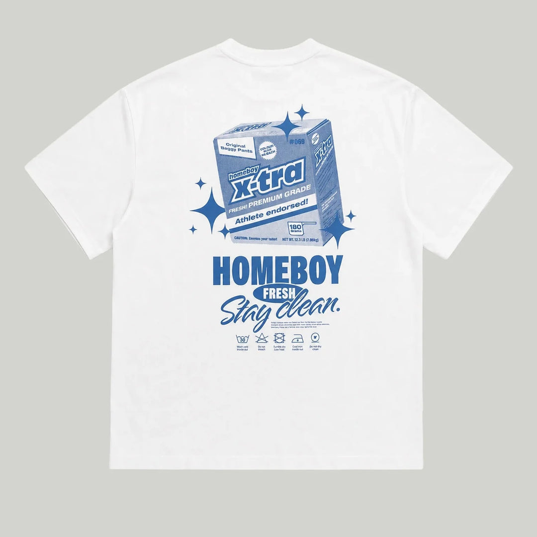 Stay Clean Tee White - The Road 1380