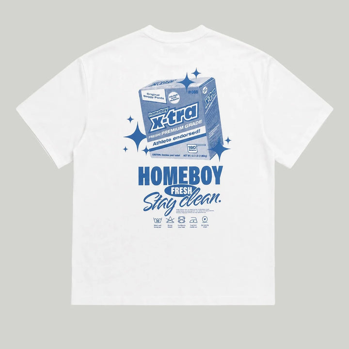Stay Clean Tee White - The Road 1380