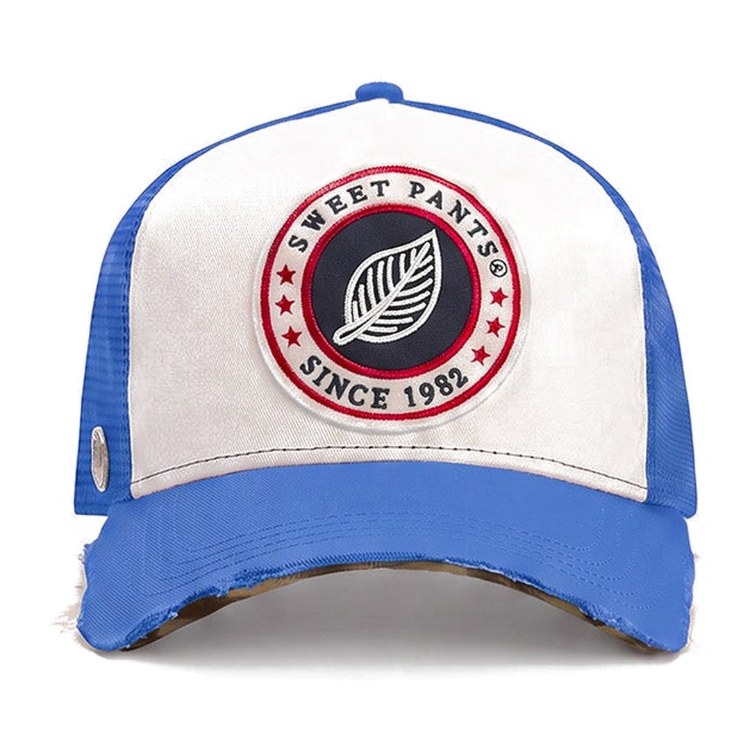 Casquette trucker Sweet Pants Home Run Cap Azure, vue de face