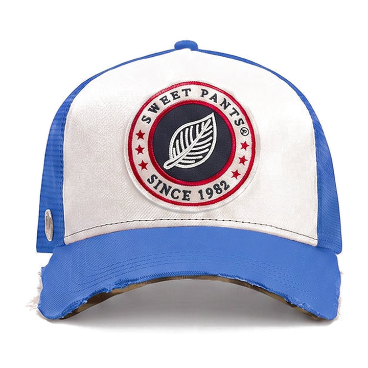 Casquette trucker Sweet Pants Home Run Cap Azure, vue de face