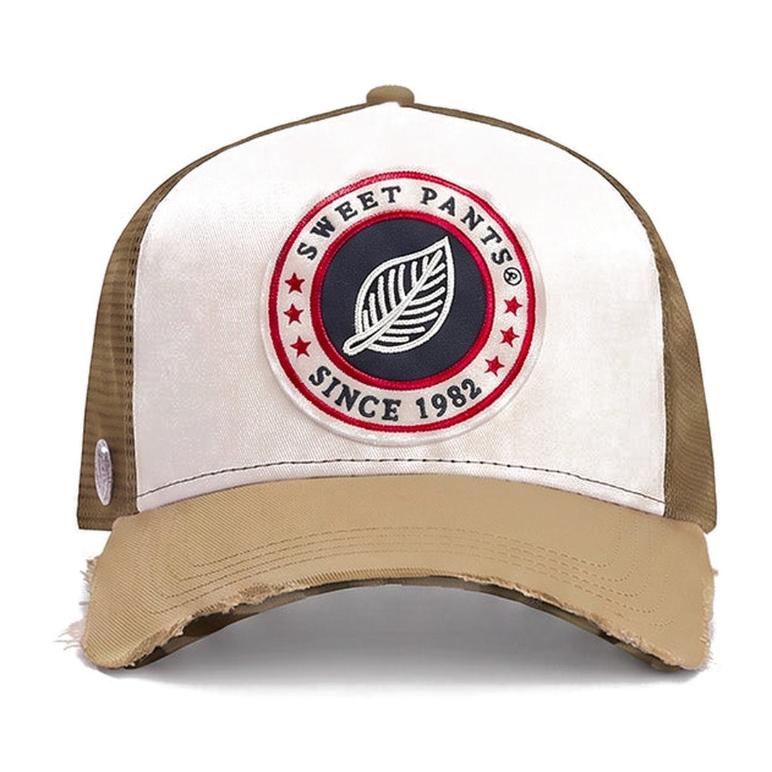 Casquette trucker Sweet Pants Home Run Cap Kaki, vue de face