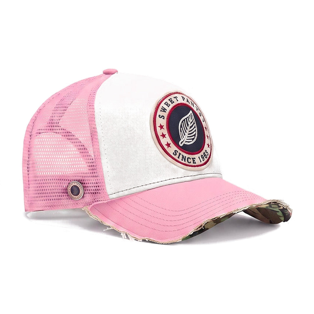 Casquette trucker Sweet Pants Home Run Cap Peony, vue de trois-quarts