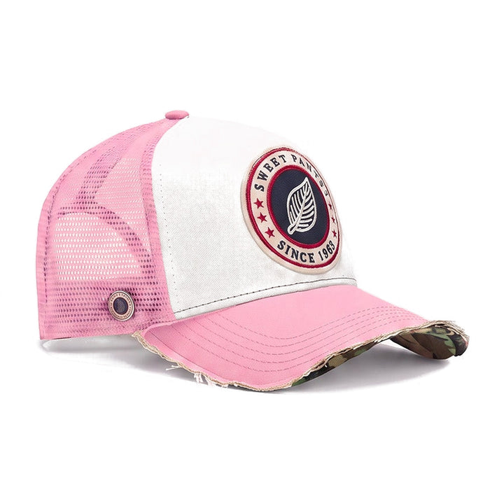 Casquette trucker Sweet Pants Home Run Cap Peony, vue de trois-quarts