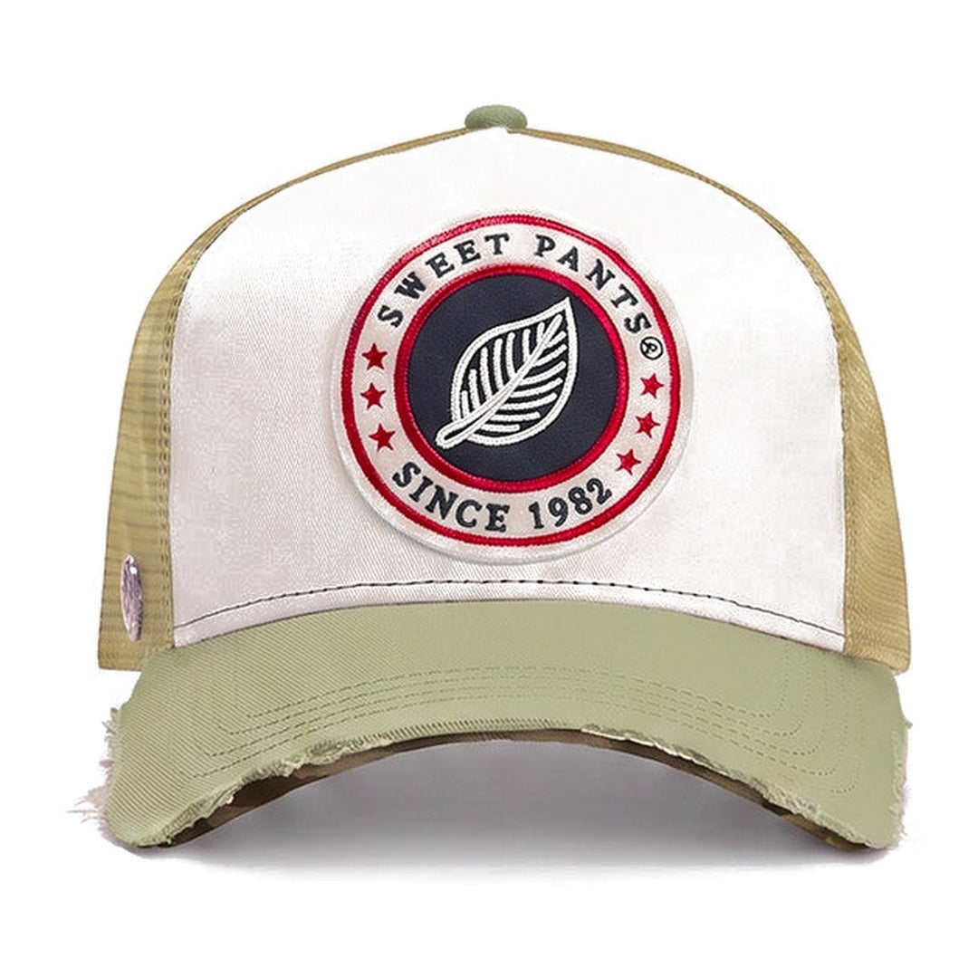 Casquette trucker Sweet Pants Home Run Cap Sage, vue de face