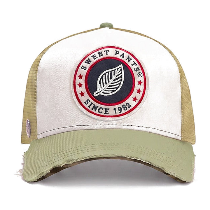 Casquette trucker Sweet Pants Home Run Cap Sage, vue de face