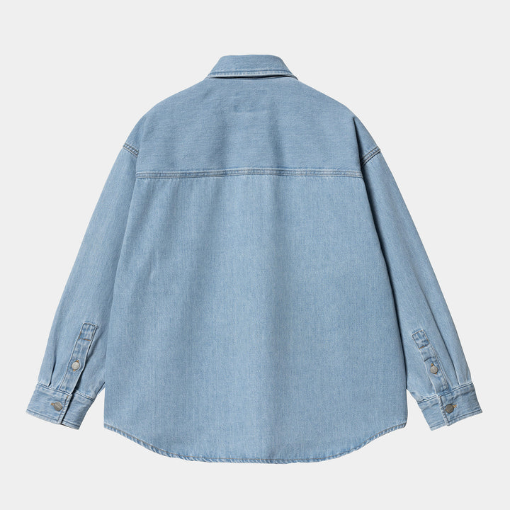 W' Alta Shirt Jac Blue Stone Bleached