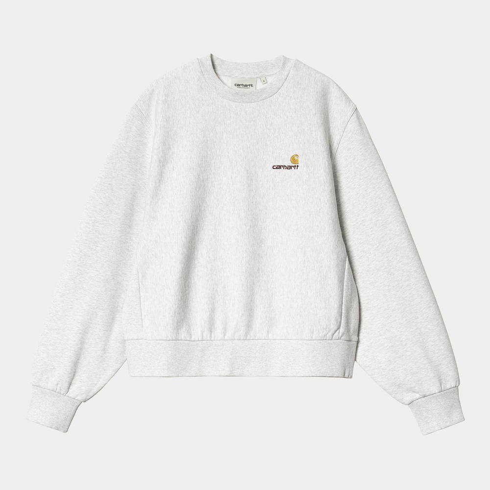 W' American Script Sweat Ash Heather - The Road 1380