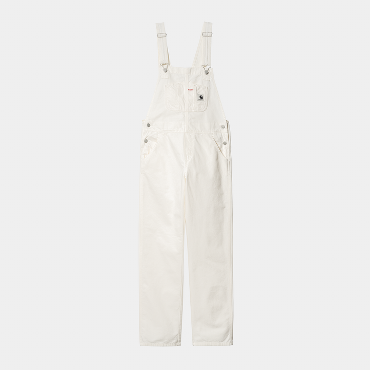 W' Bib Overall Straight Off-white / Rinsed