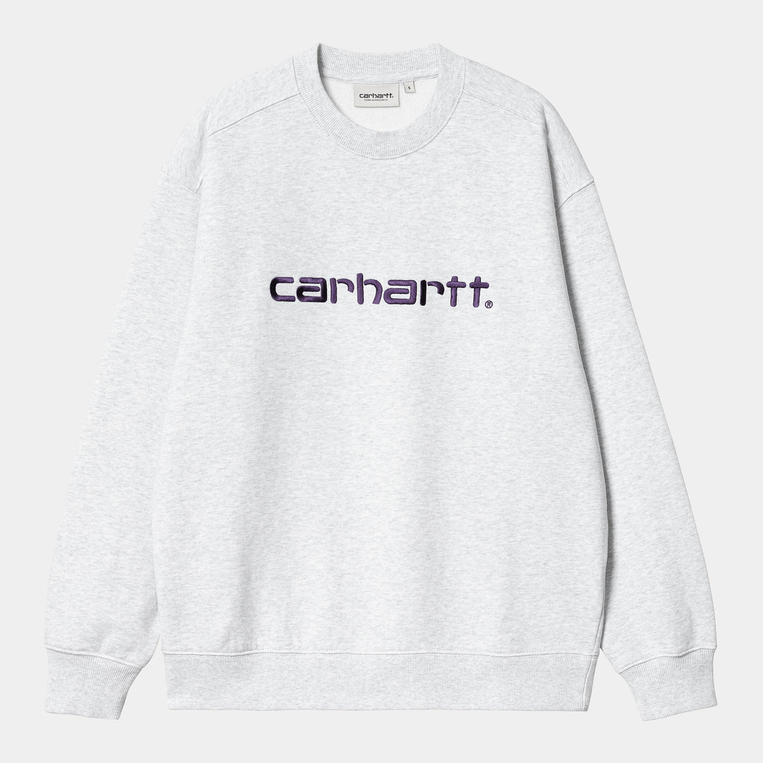 W' Carhartt Sweat Ash Heather / Cassis