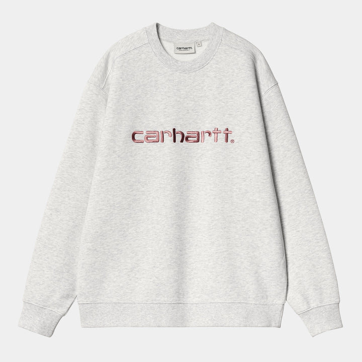 W' Carhartt Sweat Ash Heather / Dusty Rose