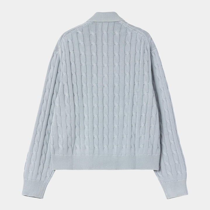 W' Carter Sweater Jacket Blue Fog / Garment Dyed