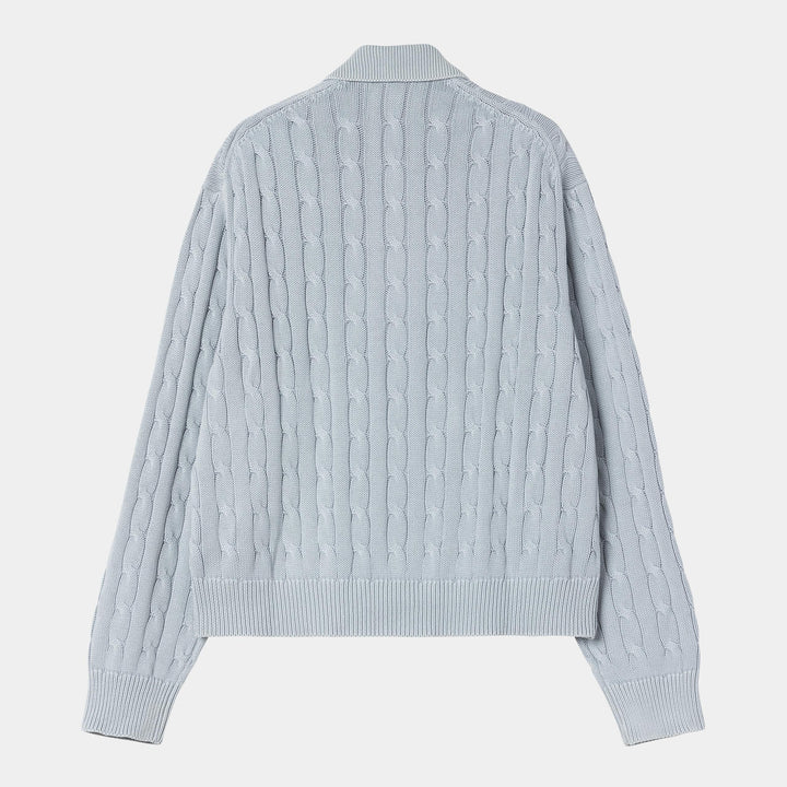 W' Carter Sweater Jacket Blue Fog / Garment Dyed