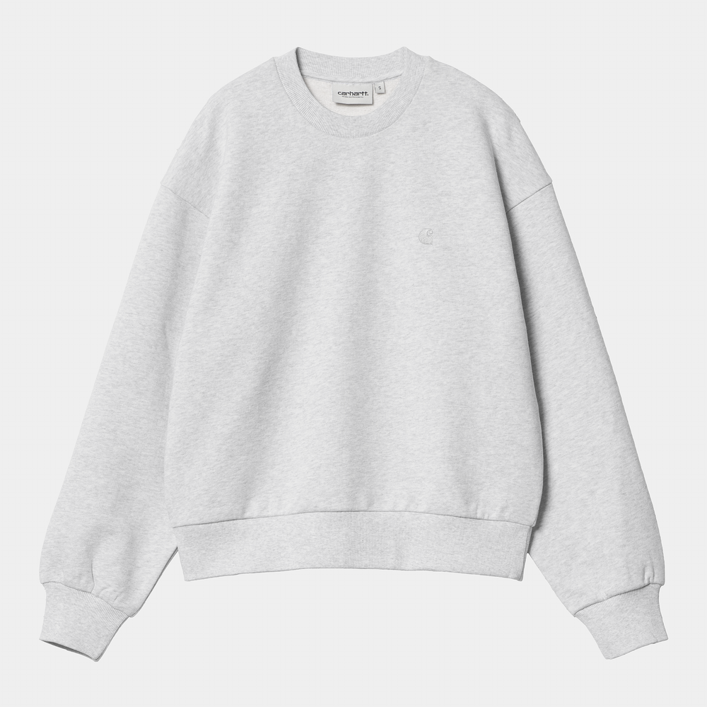 W' Casey Sweatshirt Ash Heather / Silver - The Road 1380