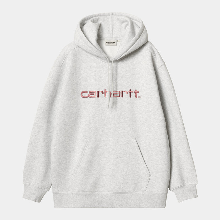 W' Hooded Carhartt Sweatshirt Ash Heather / Dusty Rose