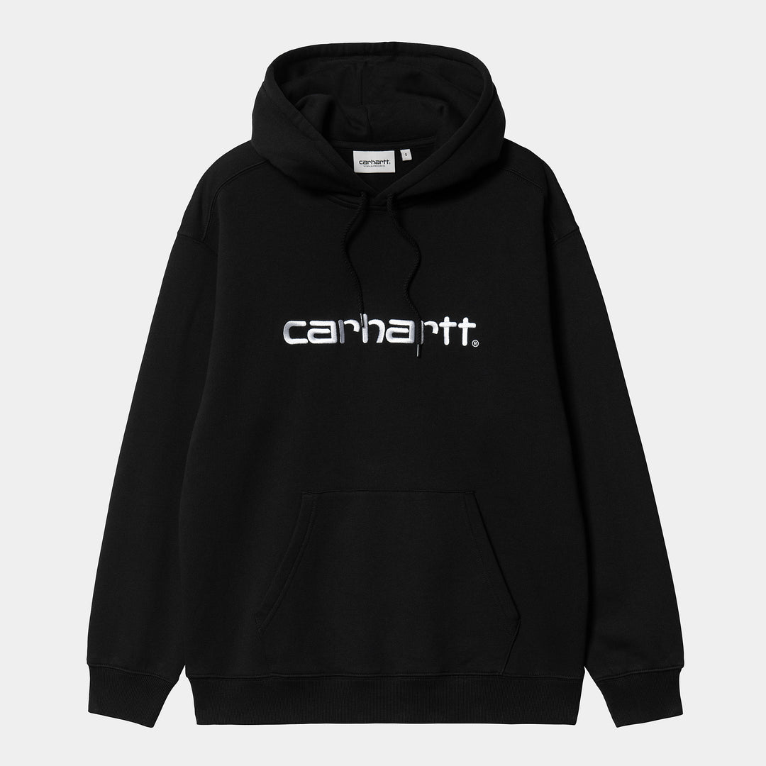 W' Hooded Carhartt Sweatshirt Black / White