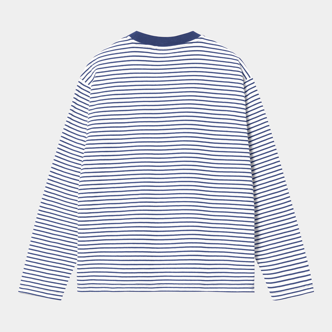 W' L/S Coleen T-shirt Coleen Stripe, White / Acapulco / ---