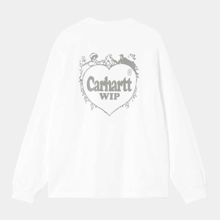 W' L/S Spree T-shirt White / Grey / ---