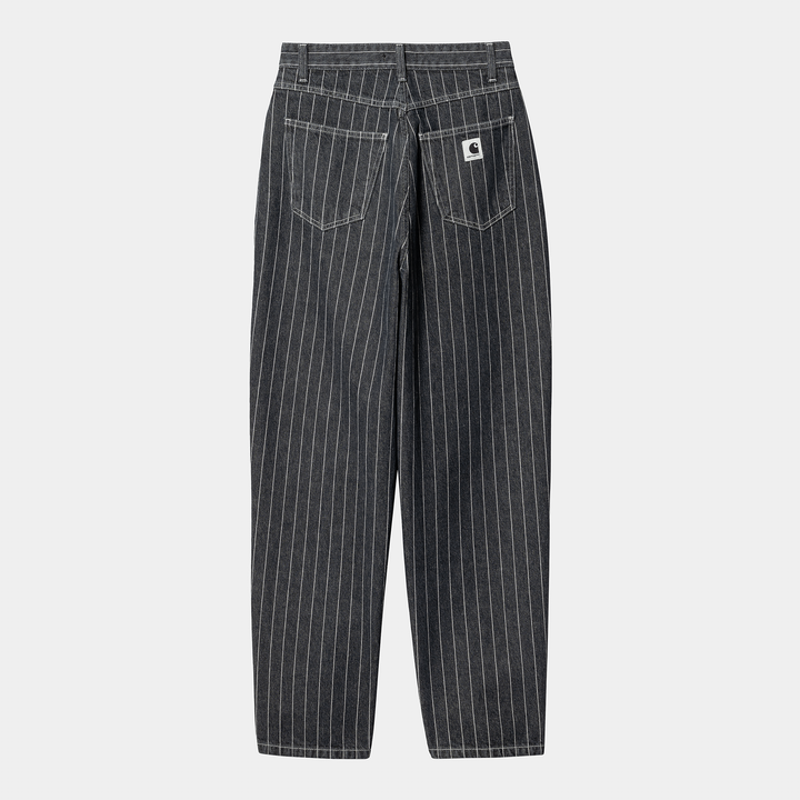 W' Orlean Pant Orlean Stripe, Black / White / Stone