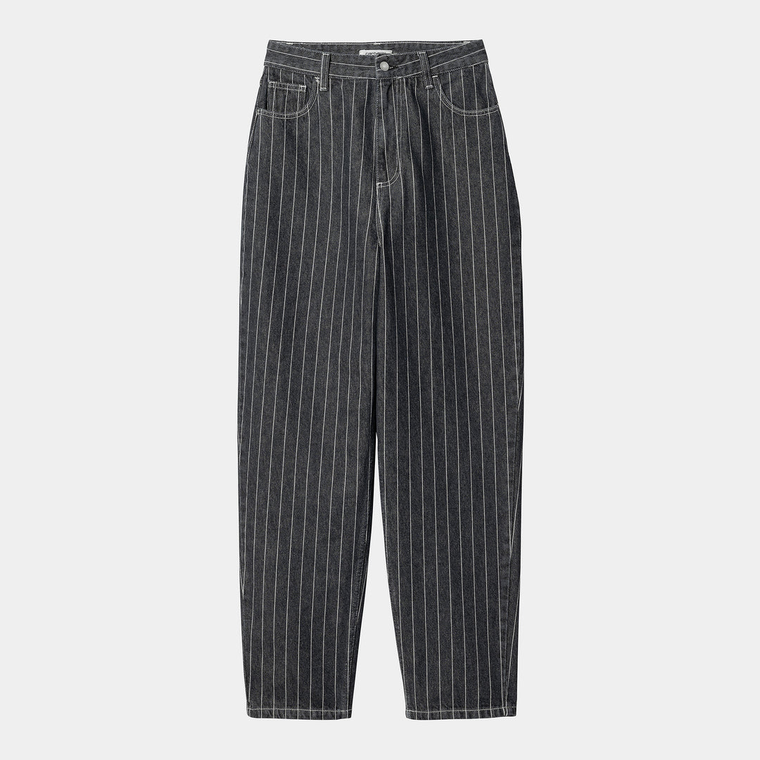 W' Orlean Pant Orlean Stripe, Black / White / Stone