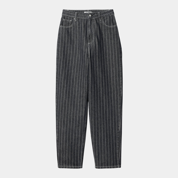 W' Orlean Pant Orlean Stripe, Black / White / Stone