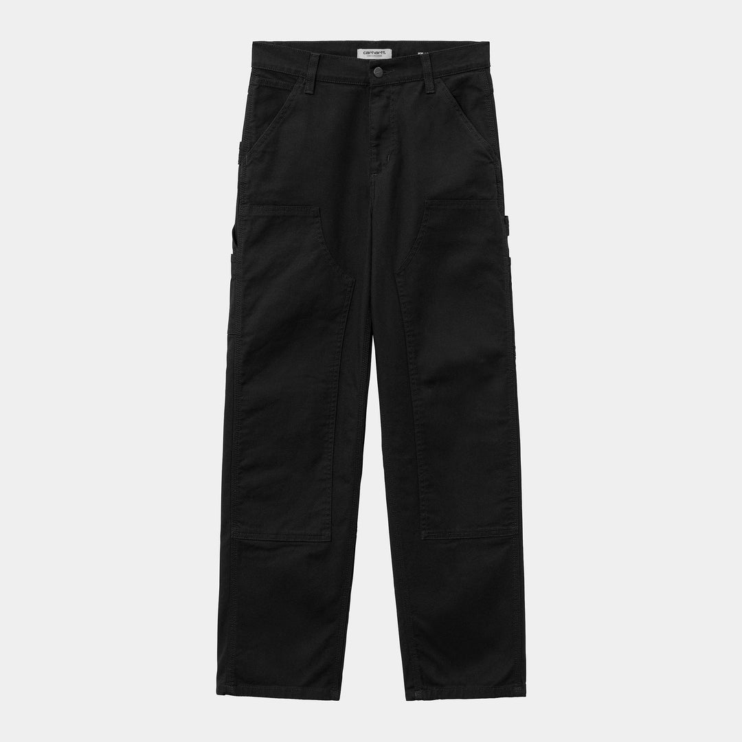 W' Pierce Double Knee Pant Black Rinsed