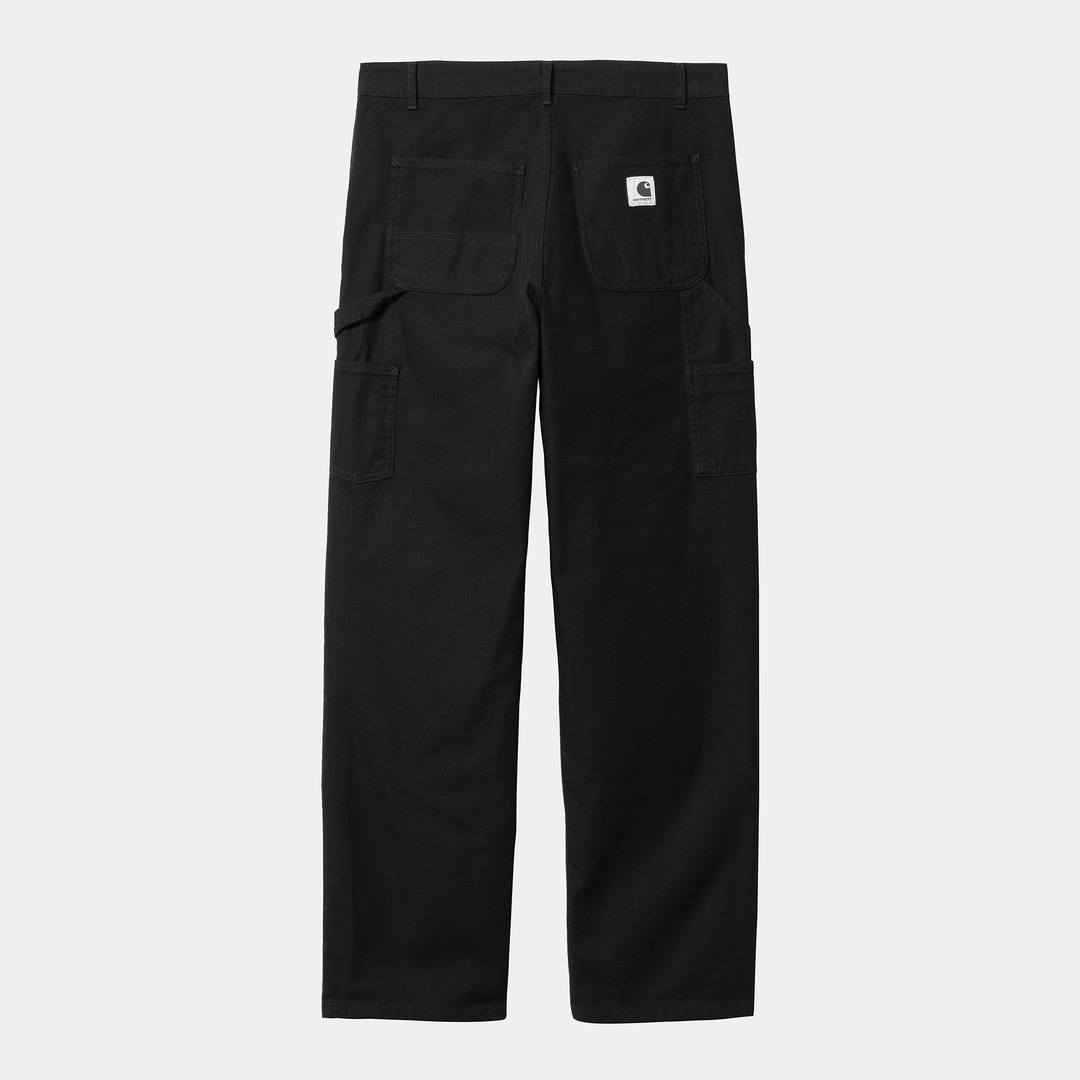 W' Pierce Double Knee Pant Black Rinsed