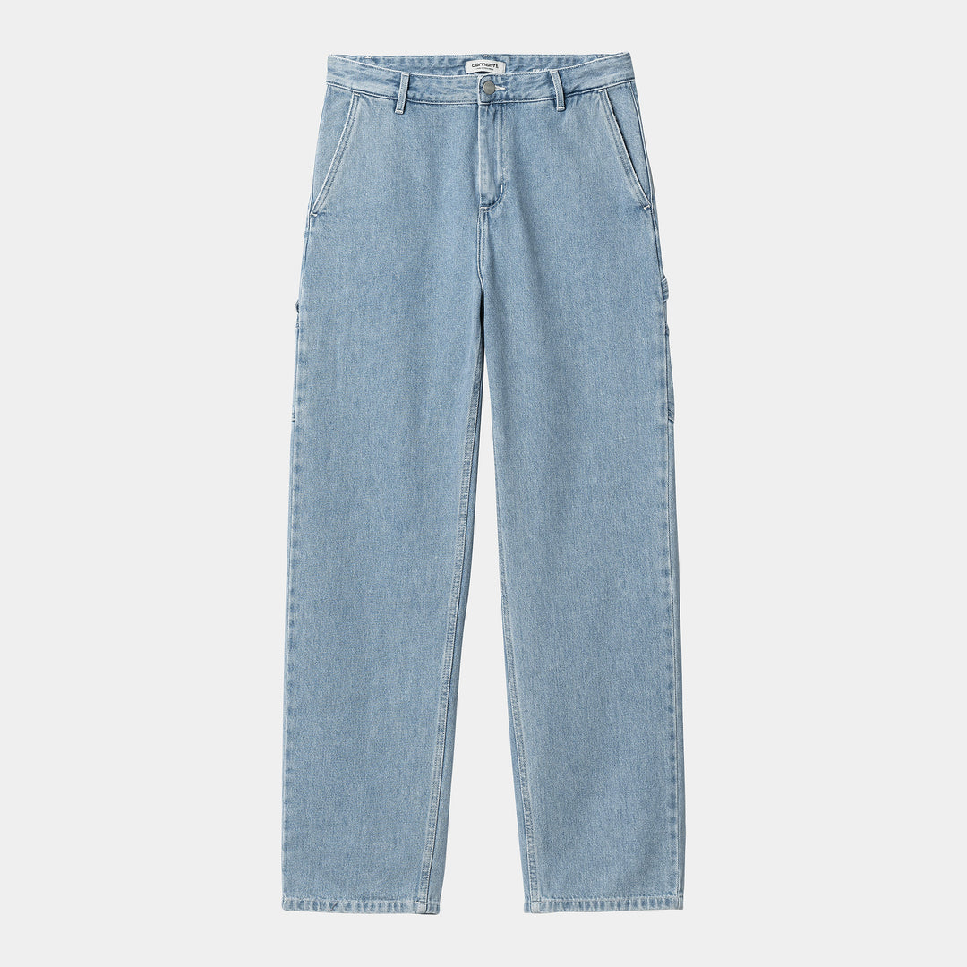 W' Pierce Pant Straight Blue Stone Bleached