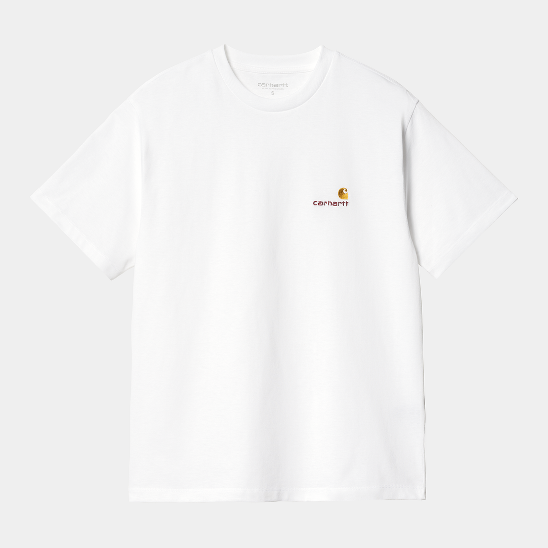 W' S/S American Script T-shirt White