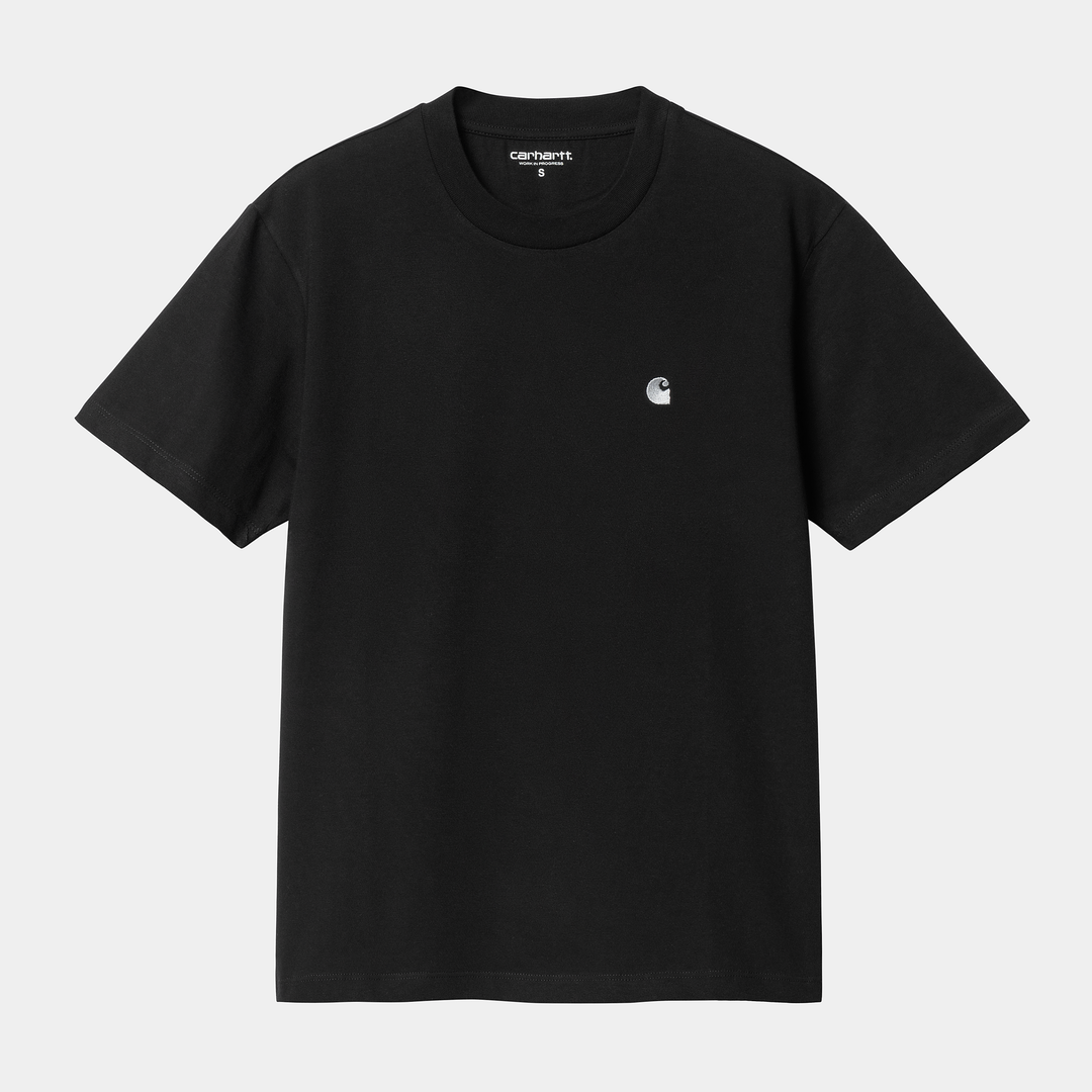 W' S/S Casey T-shirt Black / Silver