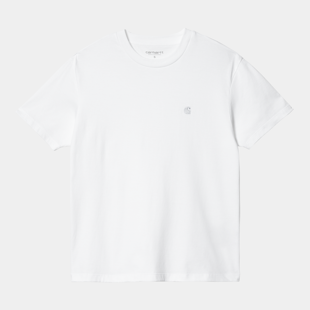 W' S/S Casey T-shirt White / Silver