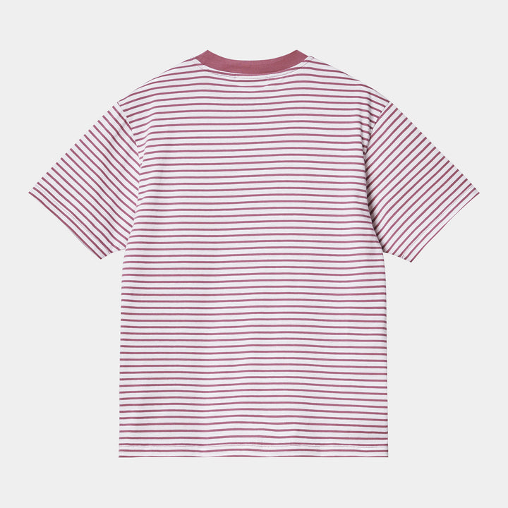 W' S/S Coleen T-shirt Coleen Stripe, White / Magenta / ---