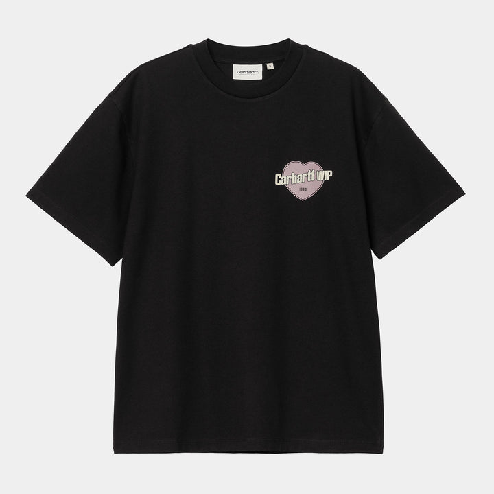 W' S/S Growth T-shirt Black Stone Washed