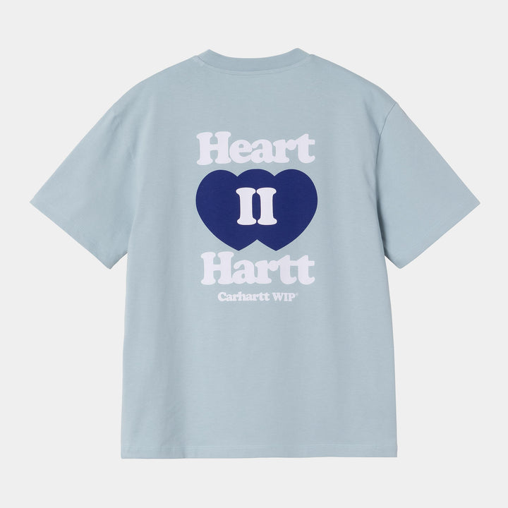 W' S/S Heart Ii Hartt T-shirt Blue Fog
