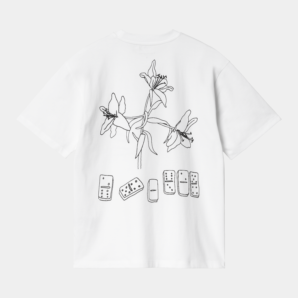 W' S/S Isis Maria Lunch T-s White / Black - The Road 1380