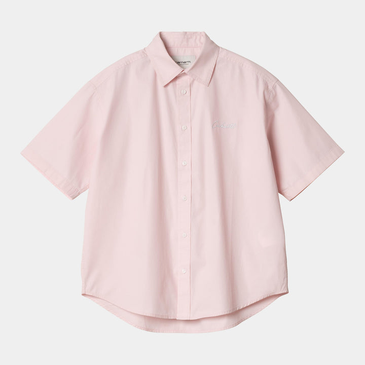 W' S/S Jaxon Shirt Air Pink / White