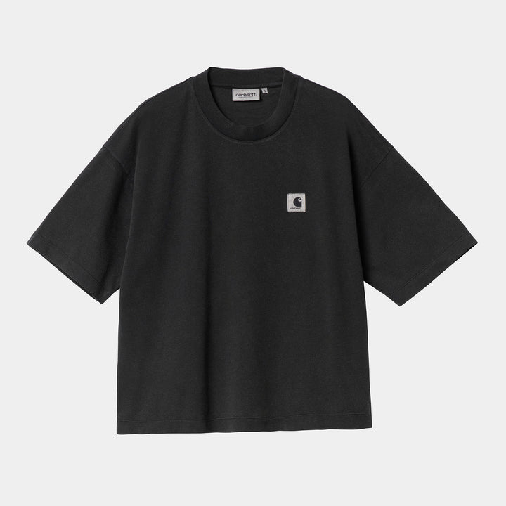 W' S/S Nelson T-shirt Black Garment Dyed