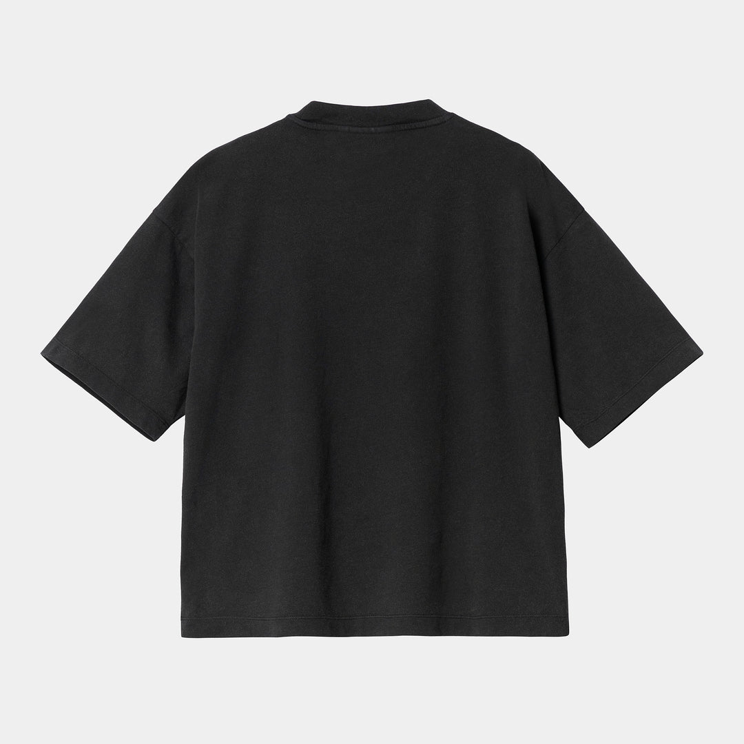 W' S/S Nelson T-shirt Black Garment Dyed