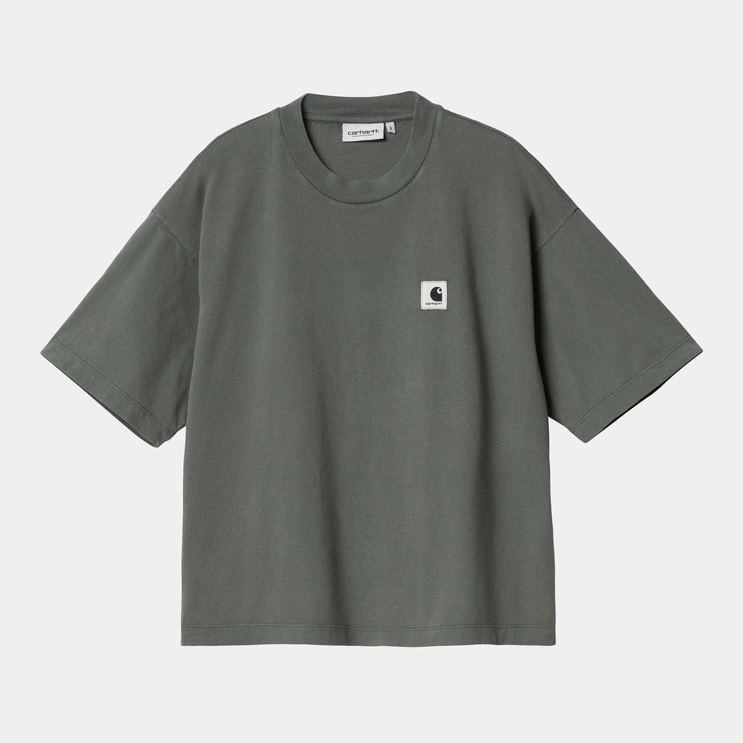 W' S/S Nelson T-shirt Smoke Green Garment Dyed