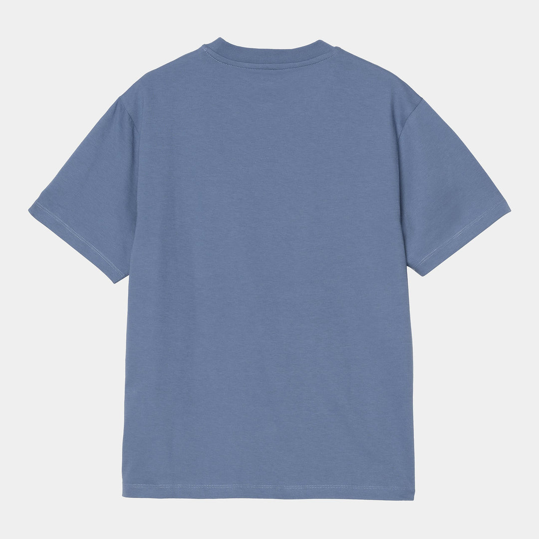 W' S/S Pocket T-shirt Blue Iris